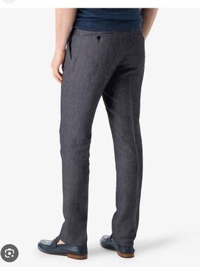 Saks Fifth Ave Italian Corneliani Men's Tailored light wool Trousers Tona Blue